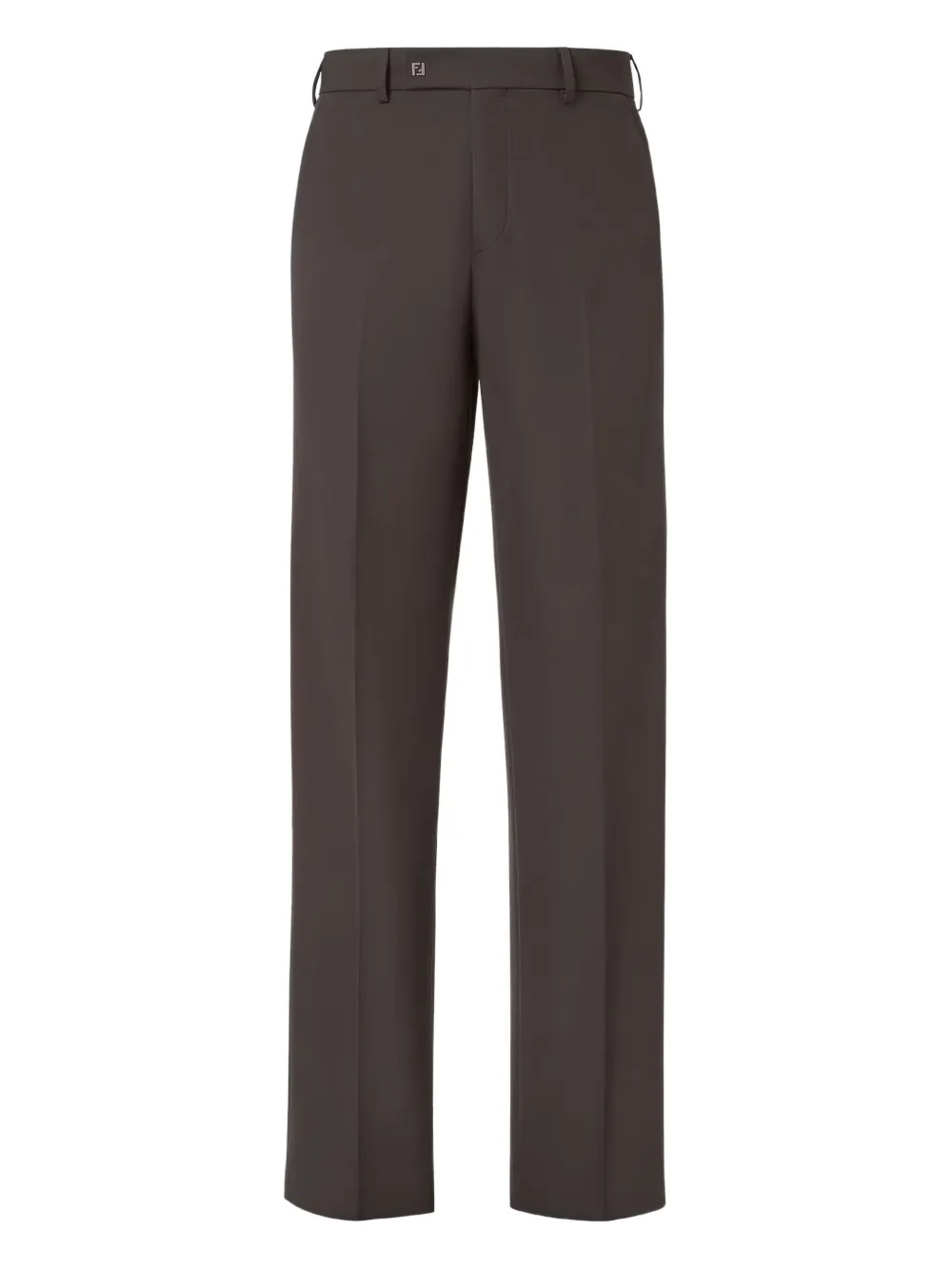Fendi Tailored Trousers With Back Pockets And Belt Loops In Brown