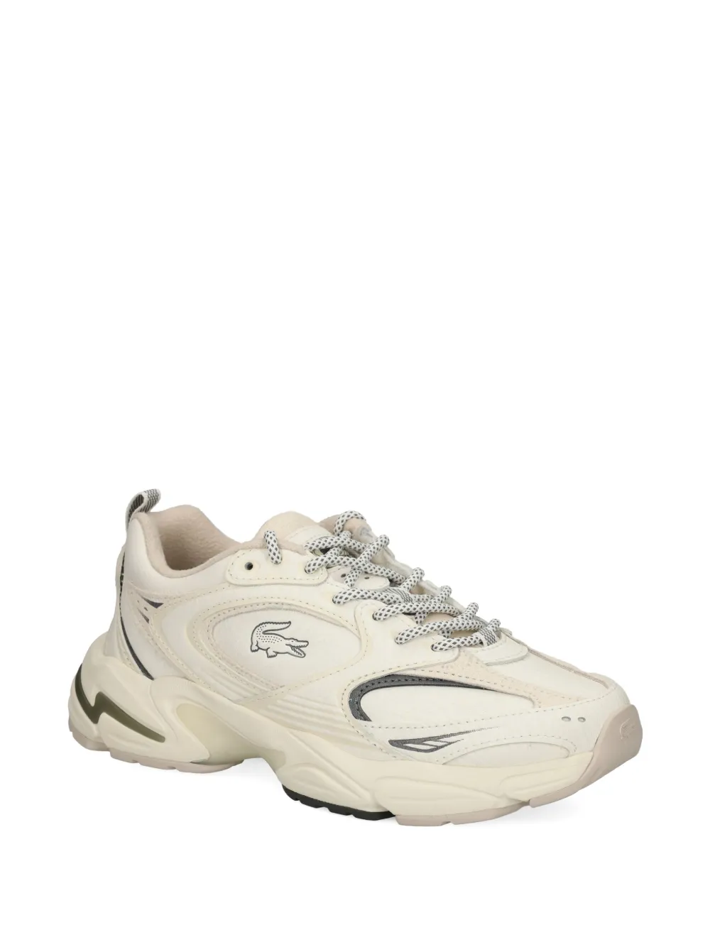 Lacoste Sneakers met logoprint - Beige