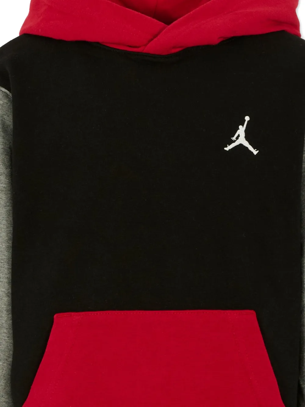 Jordan Colour-block Hoodie In Black
