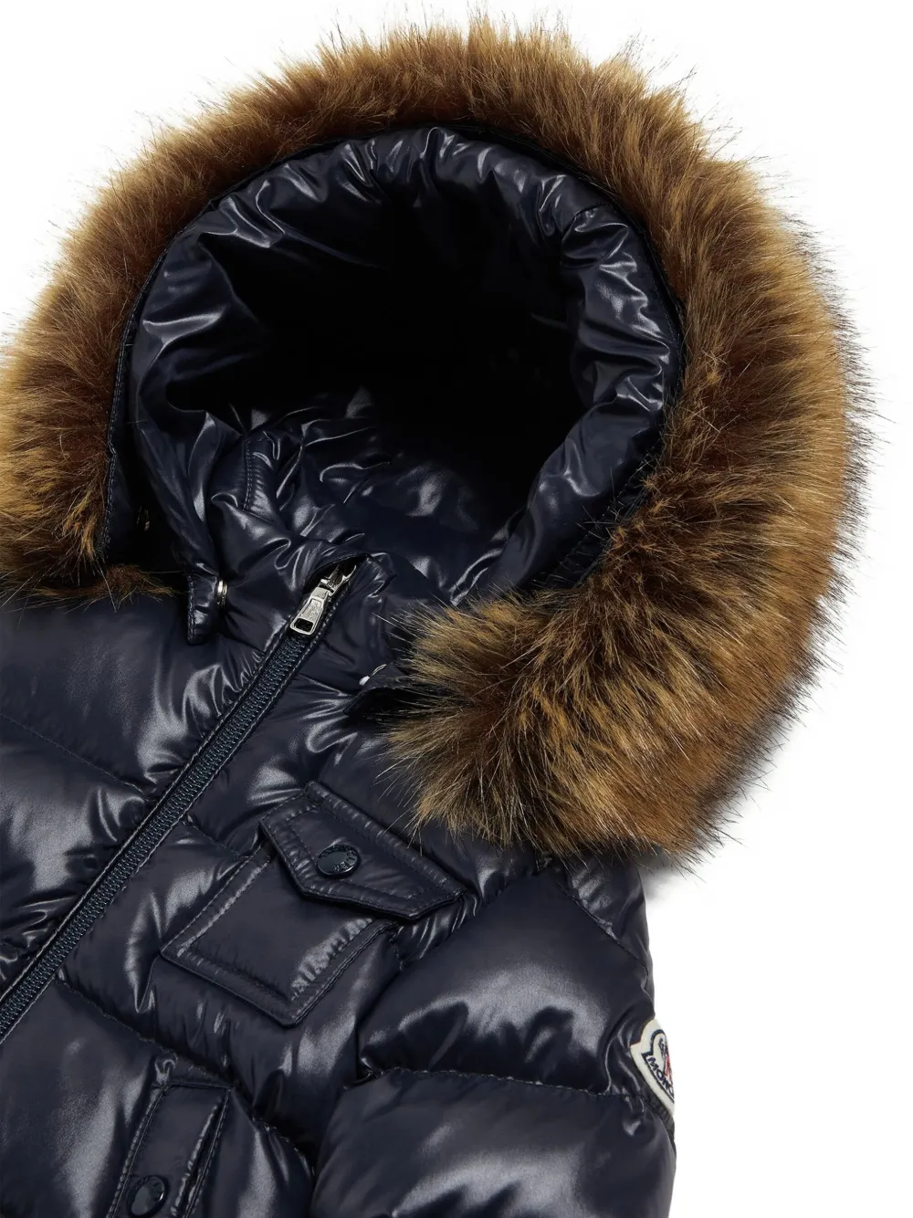 Moncler Enfant K2 gewatteerd jack Zwart