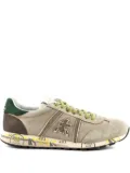 Premiata Lucy suede-panelled lace-up sneakers - Neutrals