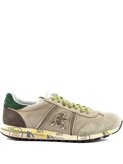 Premiata Lucy suede-panelled lace-up sneakers