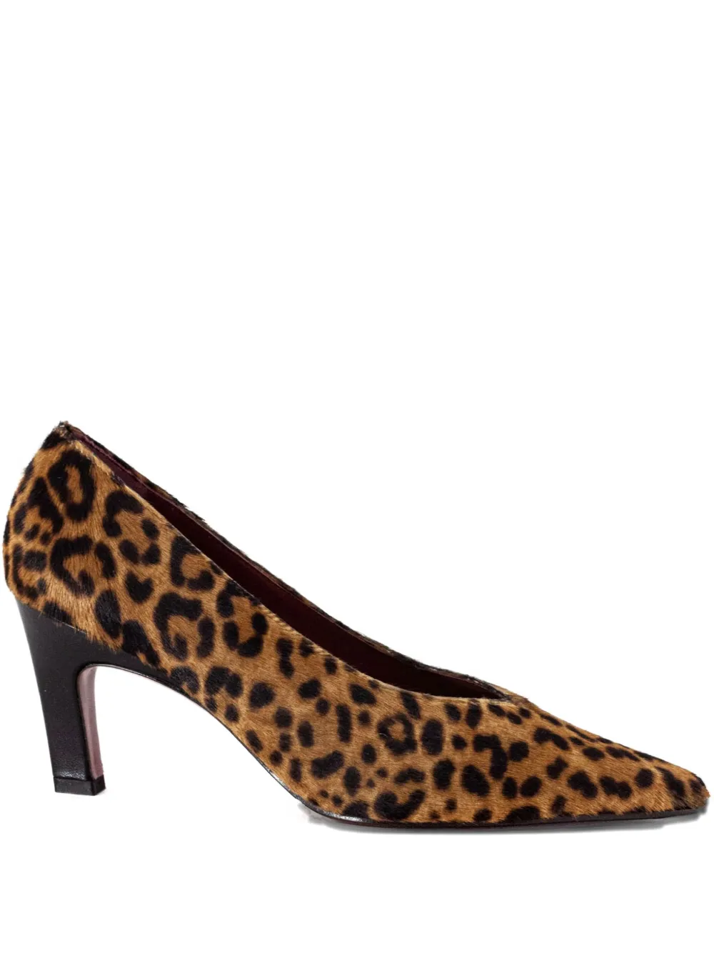 Roberto Festa 50mm Leopard-print Pointed-toe Pumps In Brown