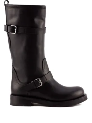 Miista Gunda zip-detail Leather Boots | Black | FARFETCH