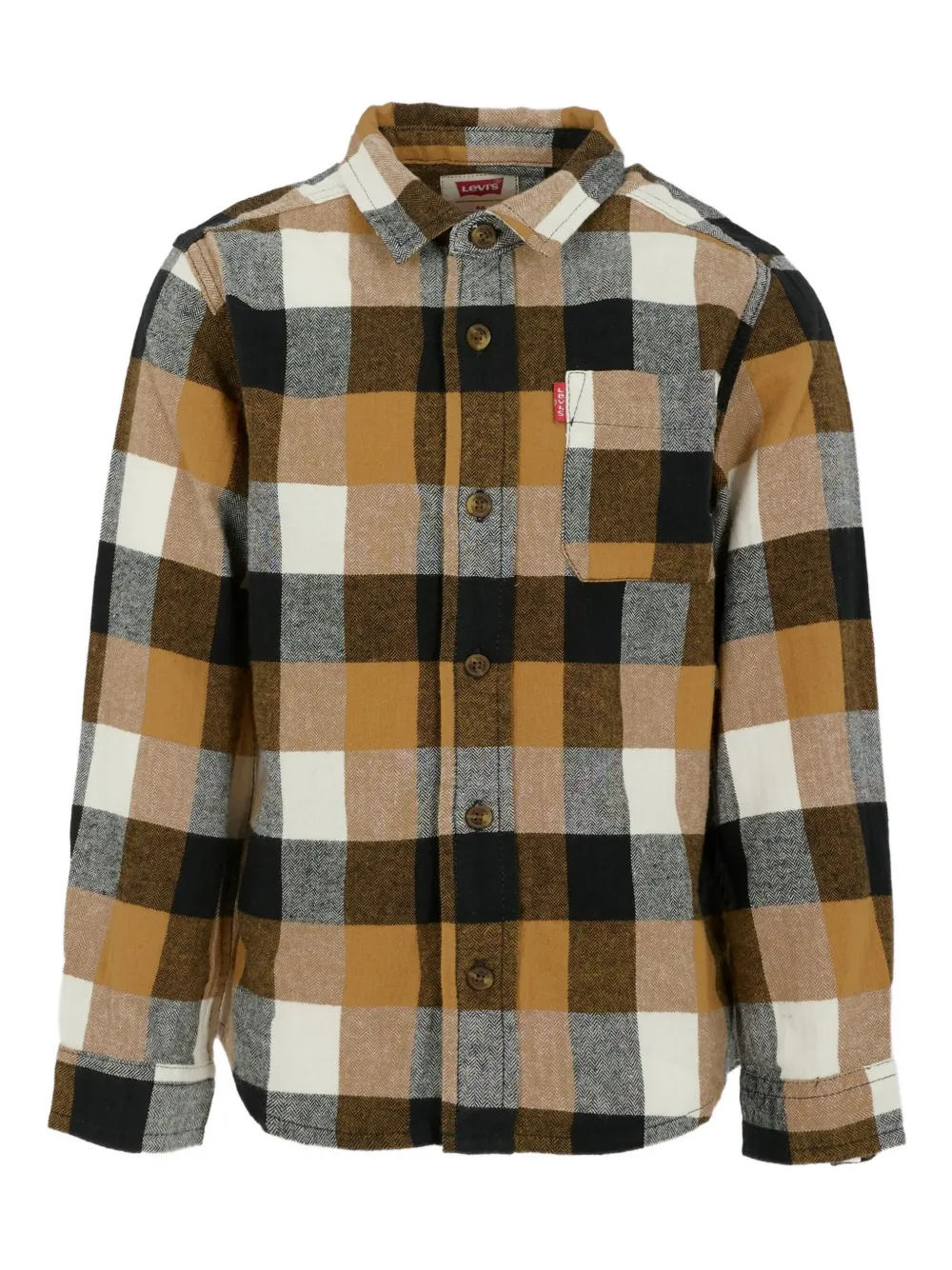 Levi's Kids チェック シャツ - ブラウン Levi's Kids チェック シャツ - ブラウン