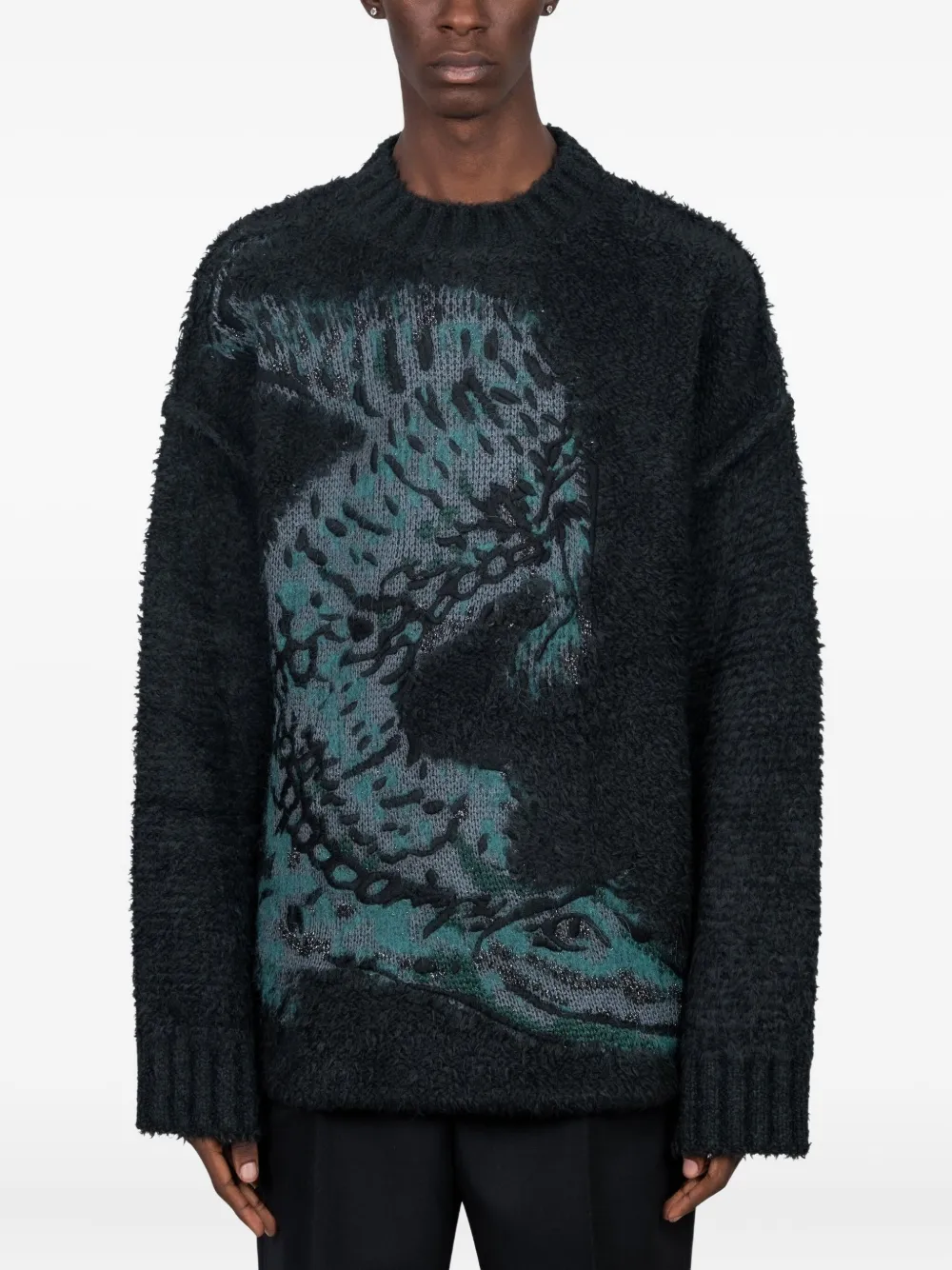 Lacoste crew-neck sweater | Black | Image 1