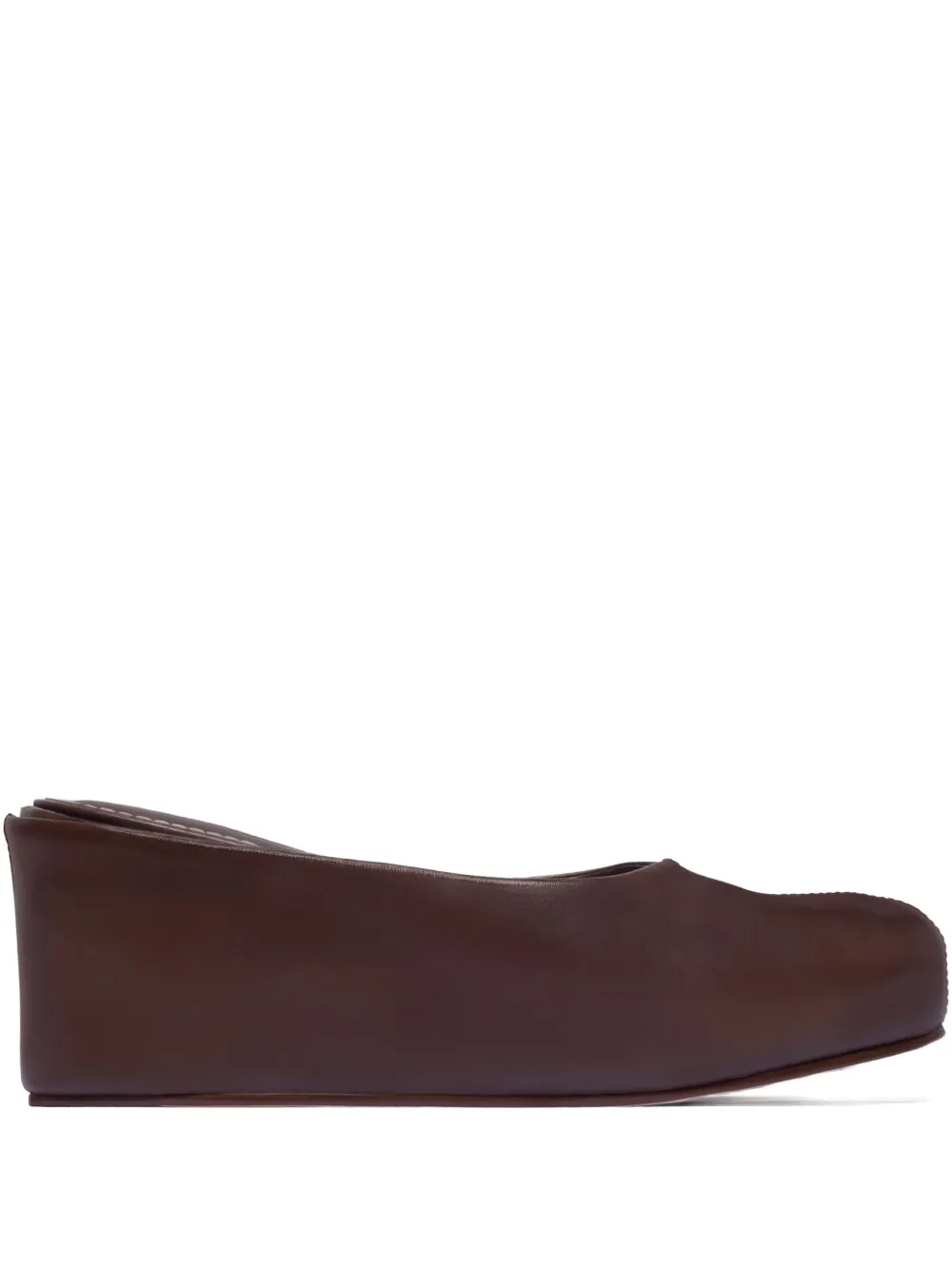 Bernardo 1946 76mm Vivi Wedge Leather Mules In Brown