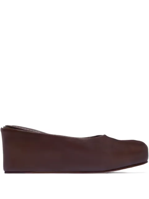 Bernardo Bernardo 1946 76mm Vivi wedge leather mules