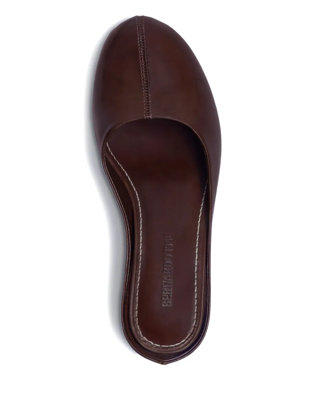 Bernardo 1946 76mm Vivi Wedge Leather Mules In Brown
