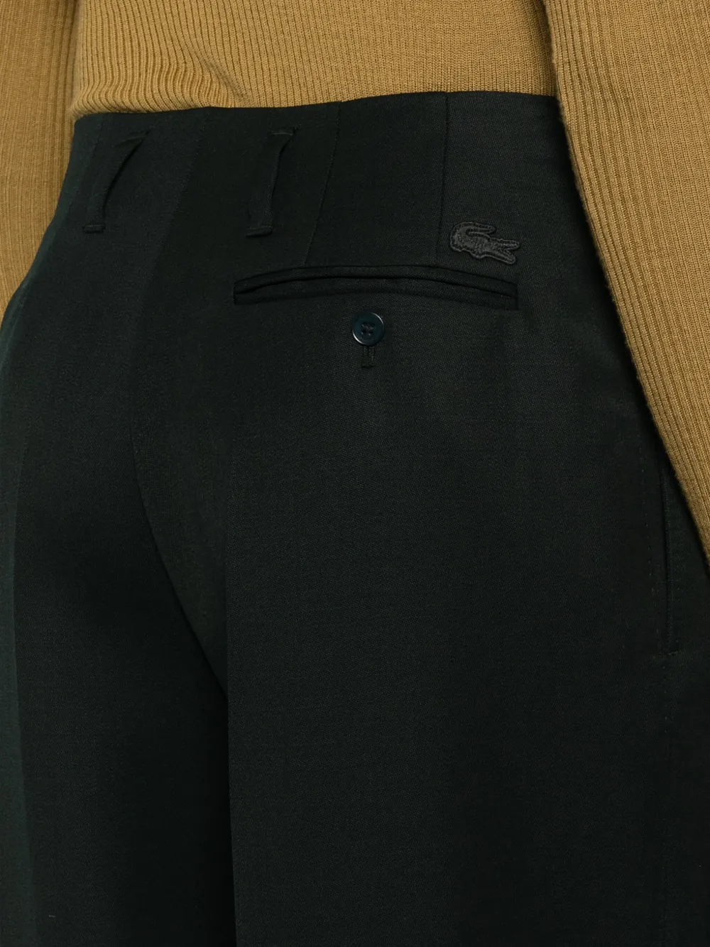 Lacoste Geplooide broek Groen