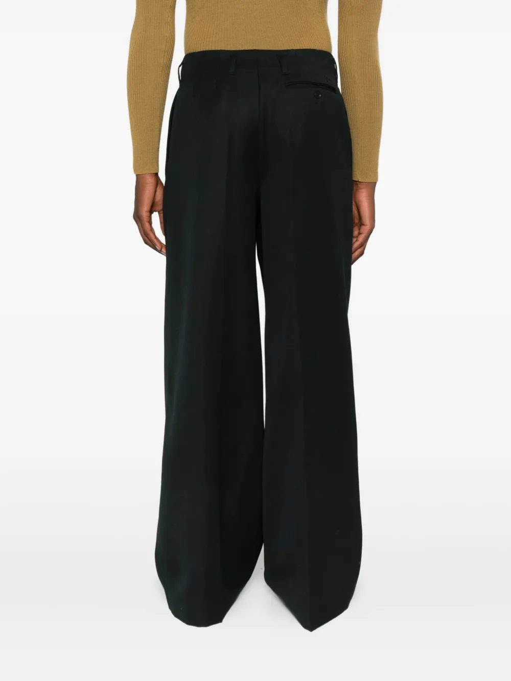 Lacoste Geplooide broek Groen