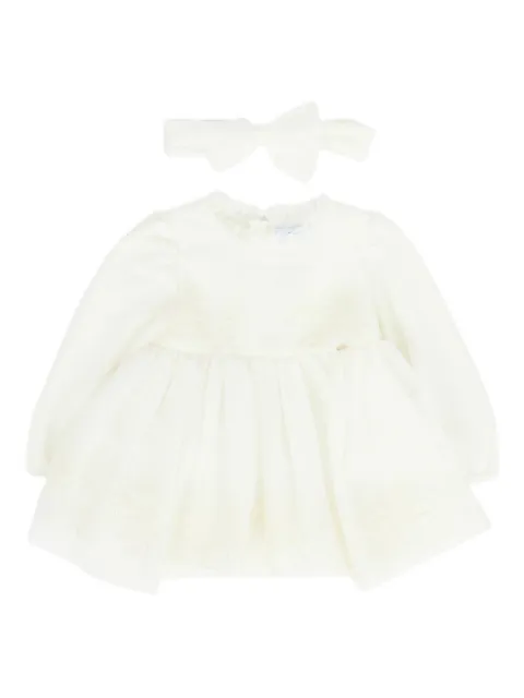 Mayoral embroidered-lace dress (set of two)