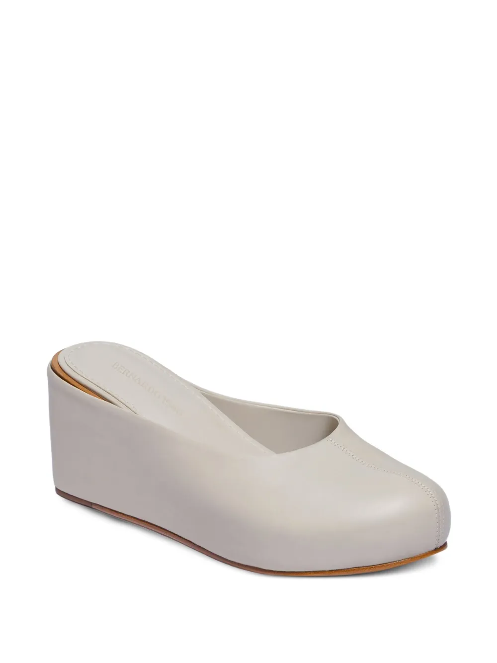 Bernardo 1946 76mm Vivi Leather Mules In Neutral