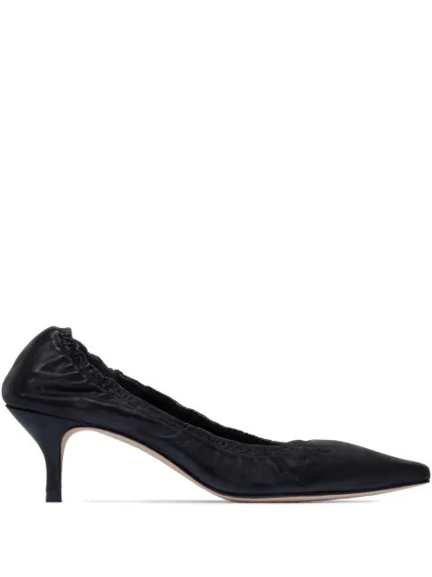Bernardo 1946 Manu ruched leather pumps