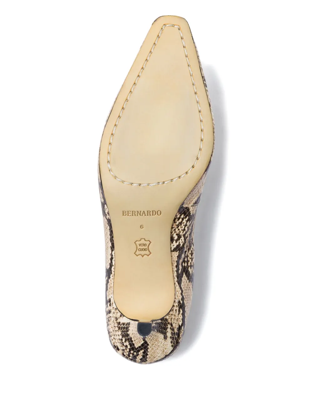 Bernardo 1946 57mm Manu Snakeskin-Effect Pumps