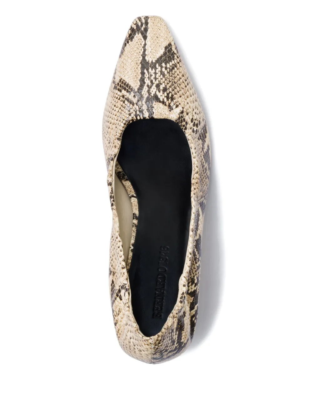 Bernardo 1946 57mm Manu Snakeskin-Effect Pumps