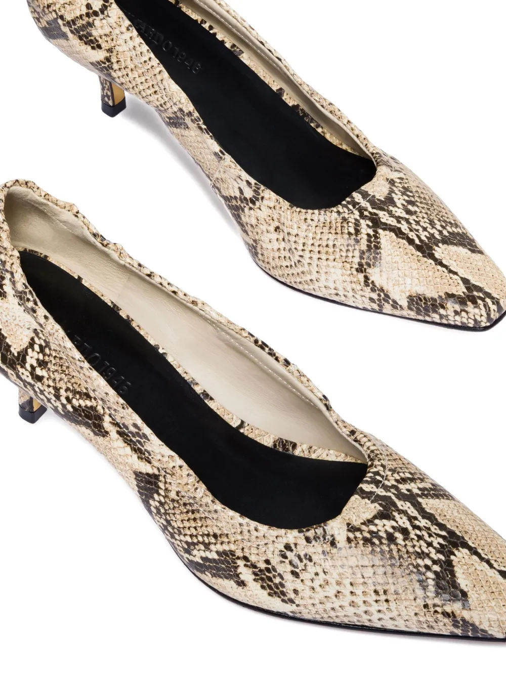 Bernardo 1946 57mm Manu Snakeskin-Effect Pumps