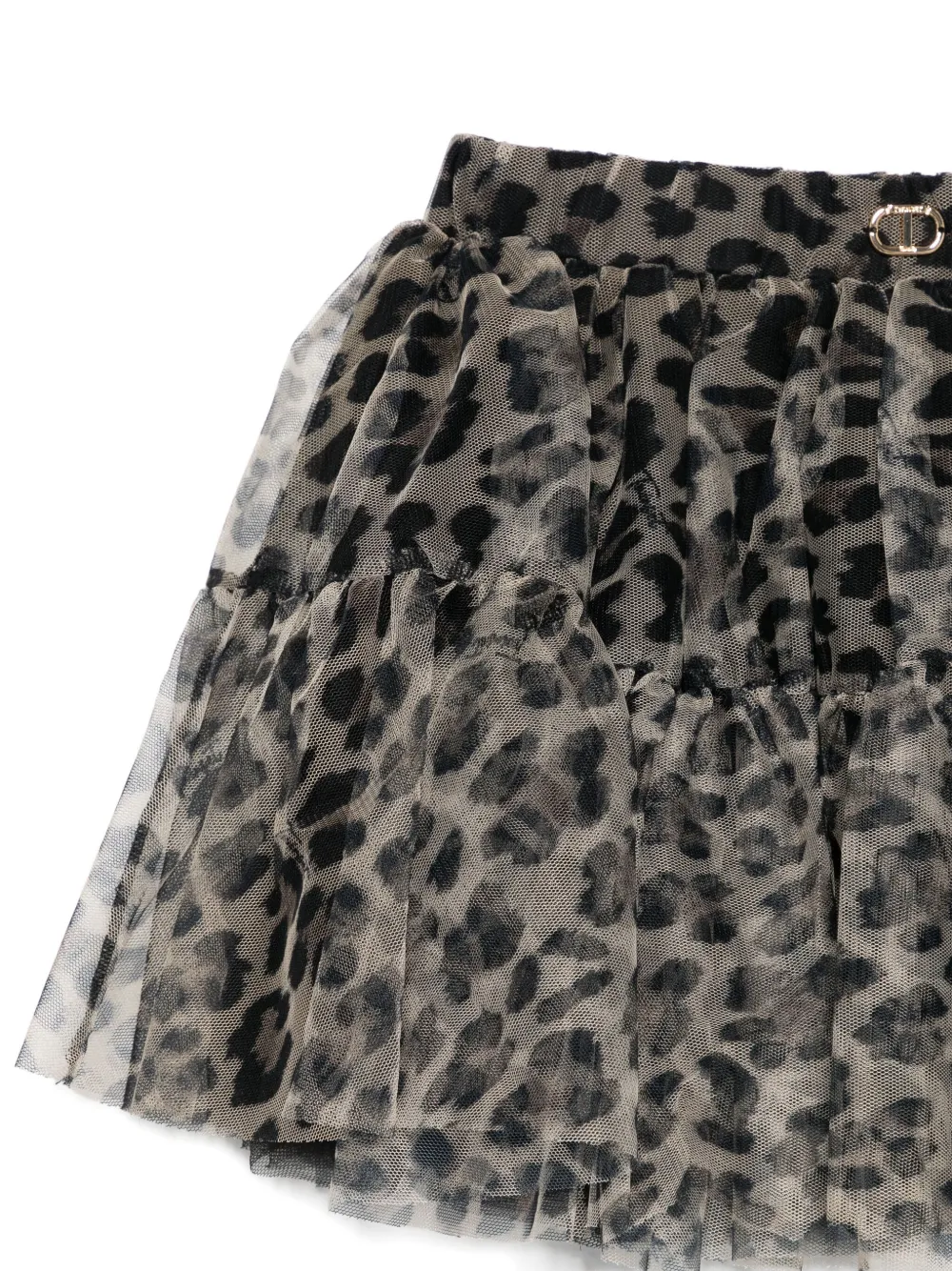 Twinset Tiered Leopard-print Skirt In Animal Print