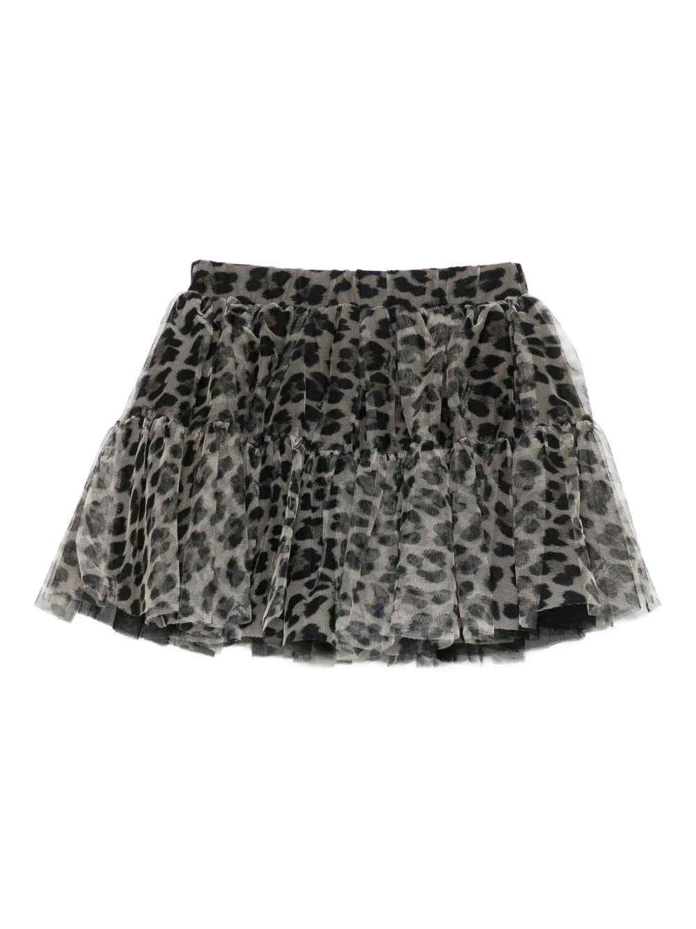 Twinset Tiered Leopard-print Skirt In Animal Print