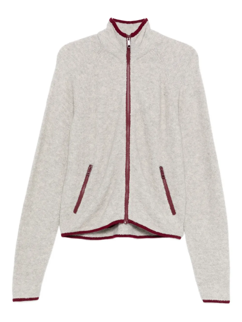 Frenckenberger Zip-up Bomber Jacket In Gray
