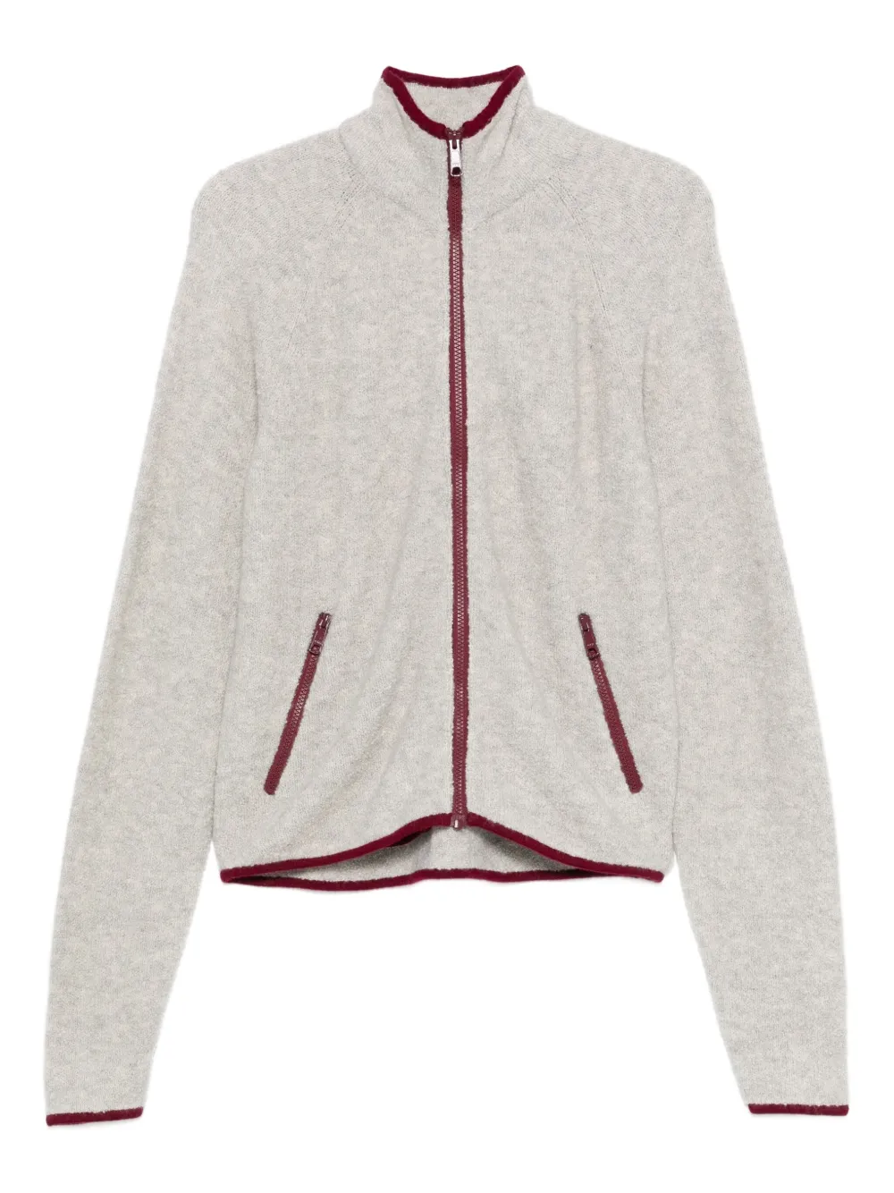 Frenckenberger zip-up bomber jacket | Grey | Image 1