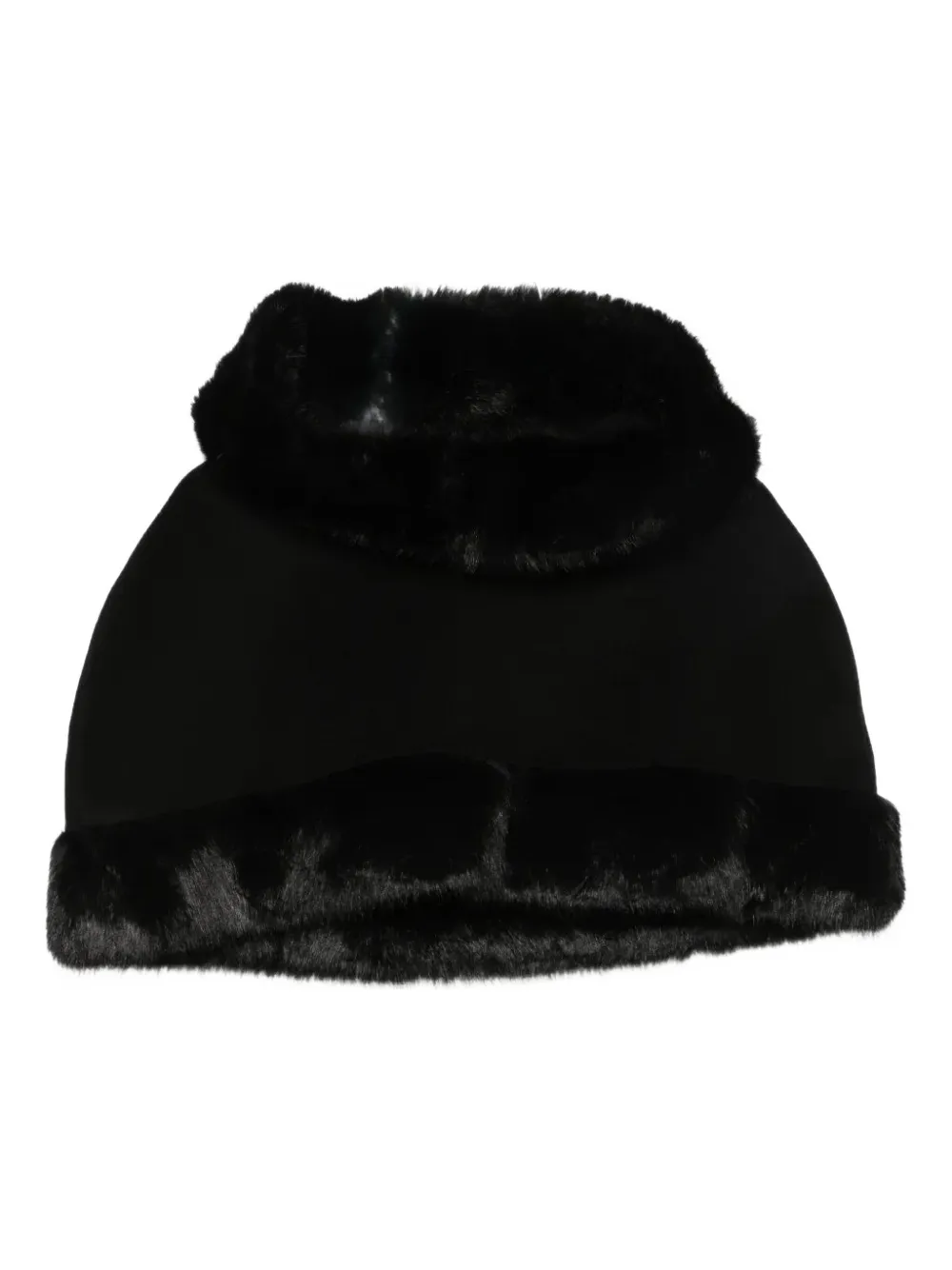 By Malene Birger hooded fur-trimmed cape | Black | Image 1