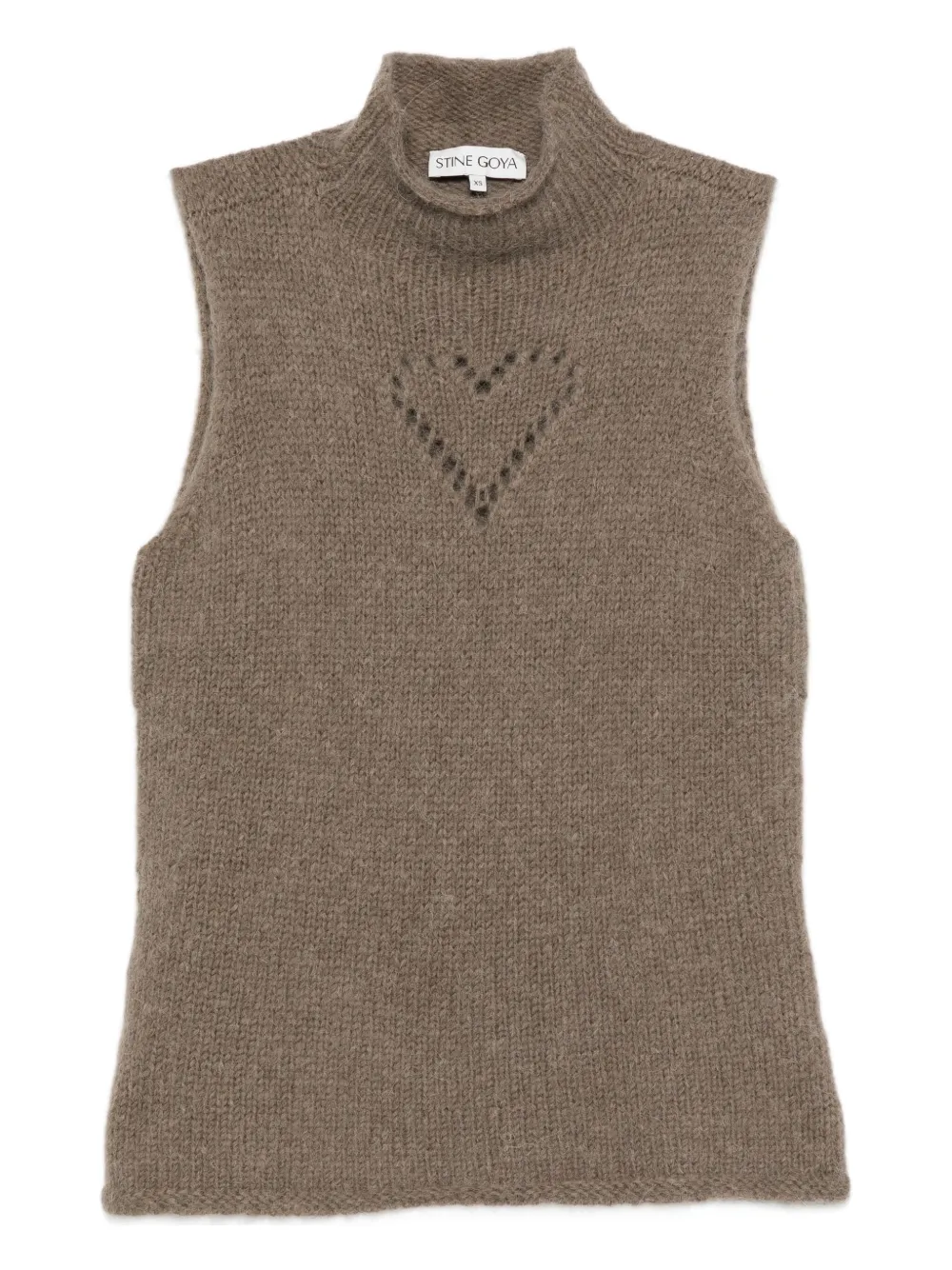 Stine Goya turtleneck vest | Brown | Image 1