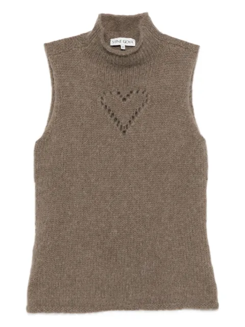 Stine Goya chaleco con cuello tortuga