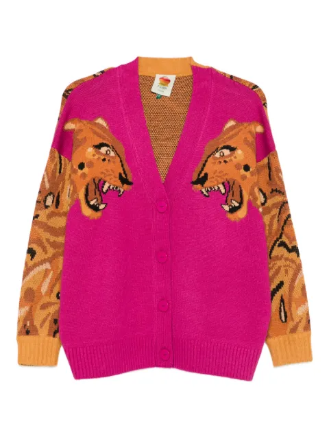 FARM Rio tiger-motif cardigan