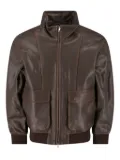 DUNST lambs-leather flap-pocket jacket - Brown