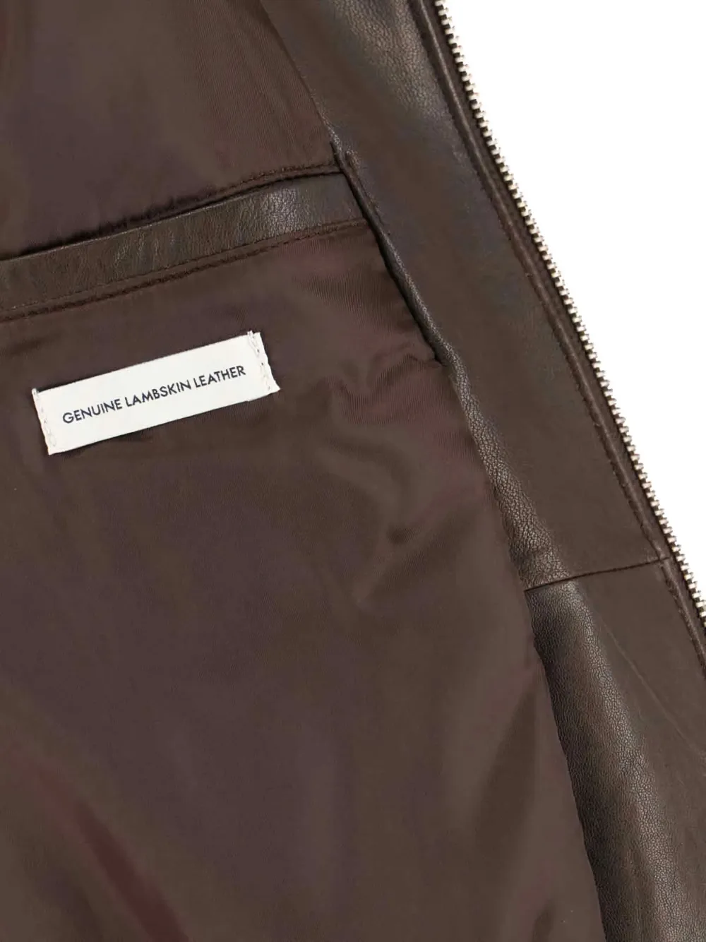Dunst Lambs-leather Flap-pocket Jacket In Brown