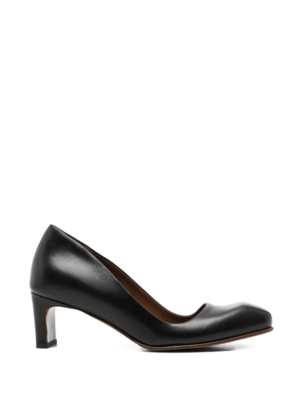 OUR LEGACY Karasu leather heeled pumps - Marrone
