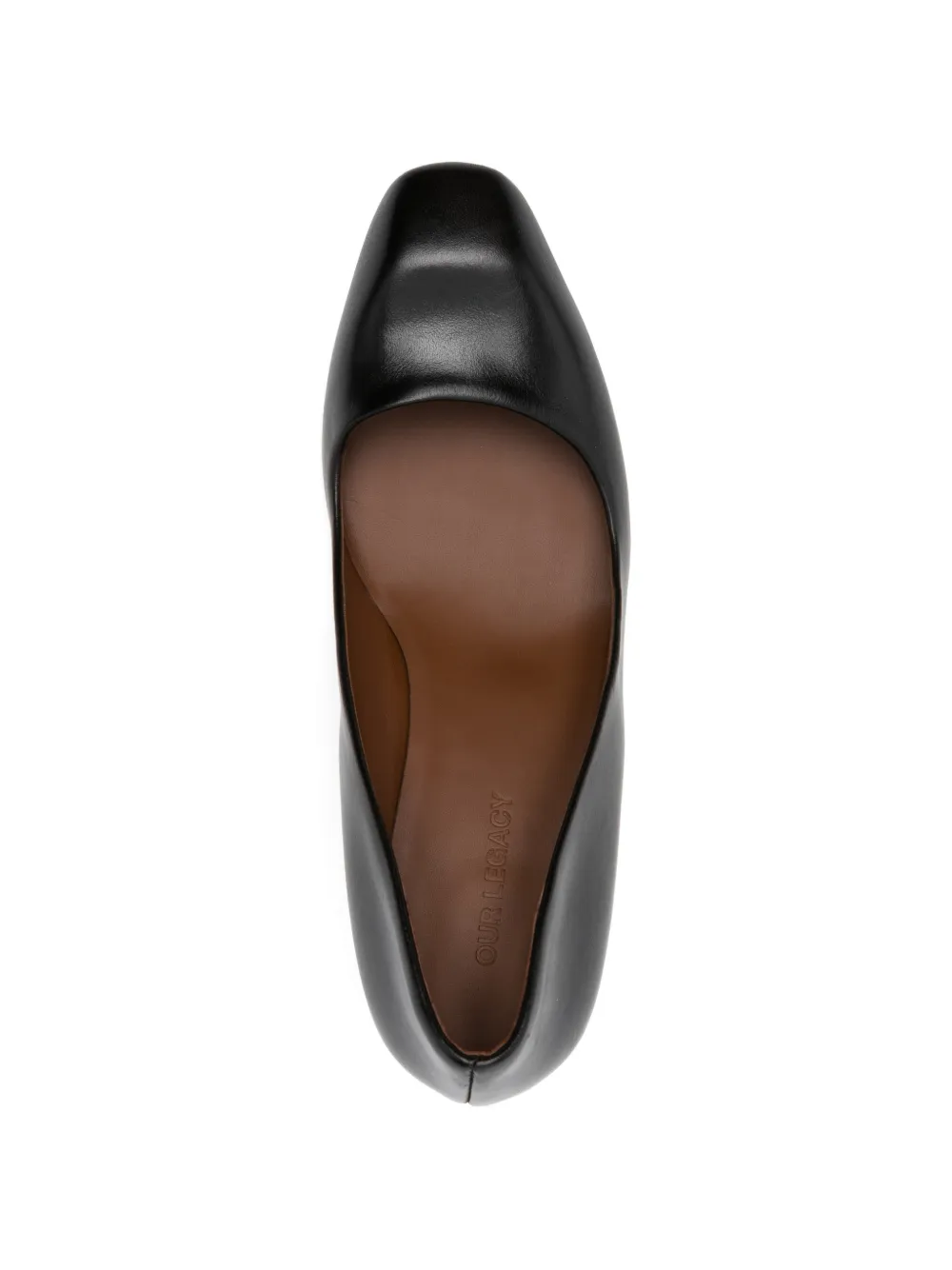 Karasu leather heeled pumps