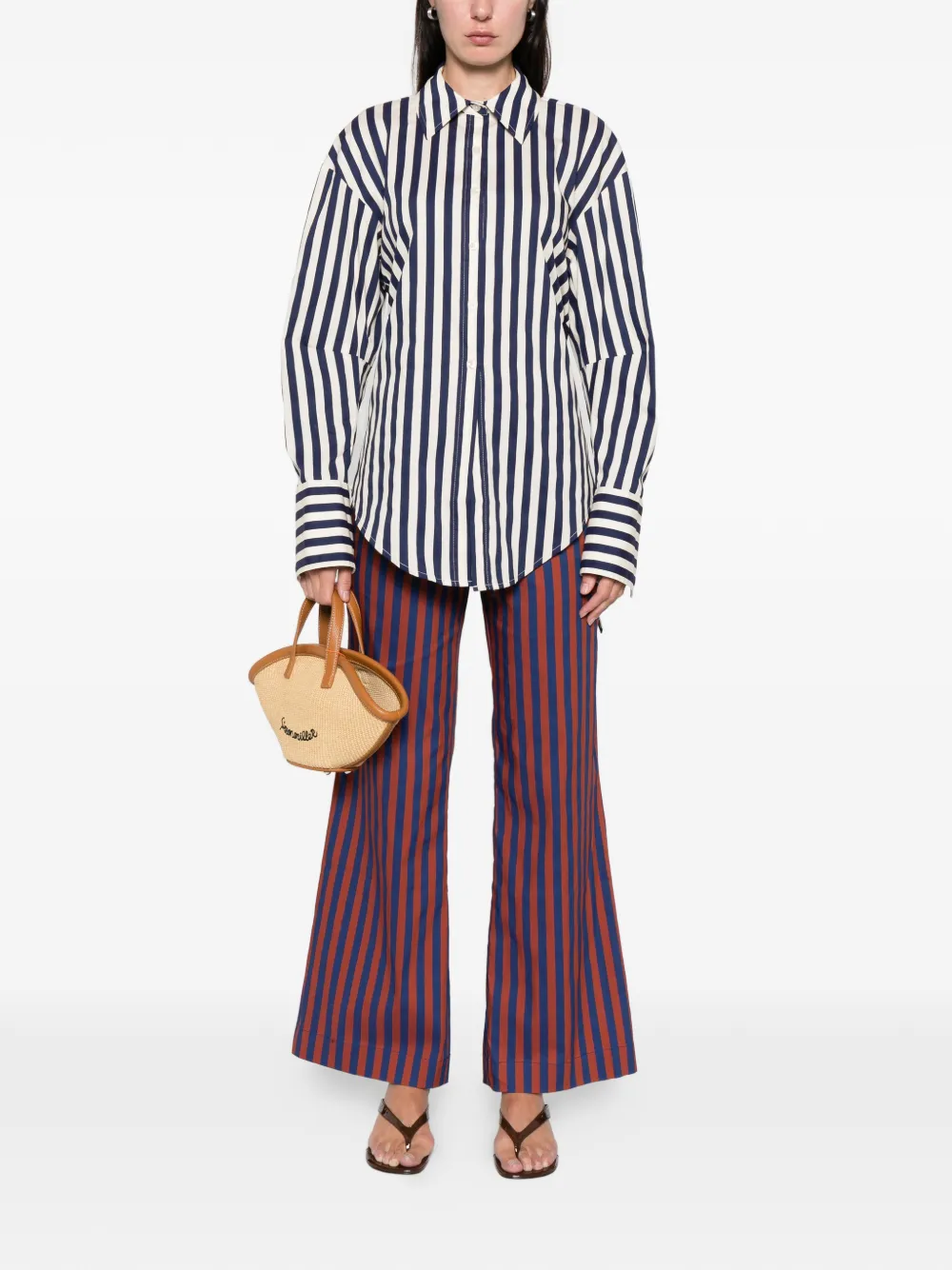 Simon Miller Pia Poplin Trousers In Burgundy