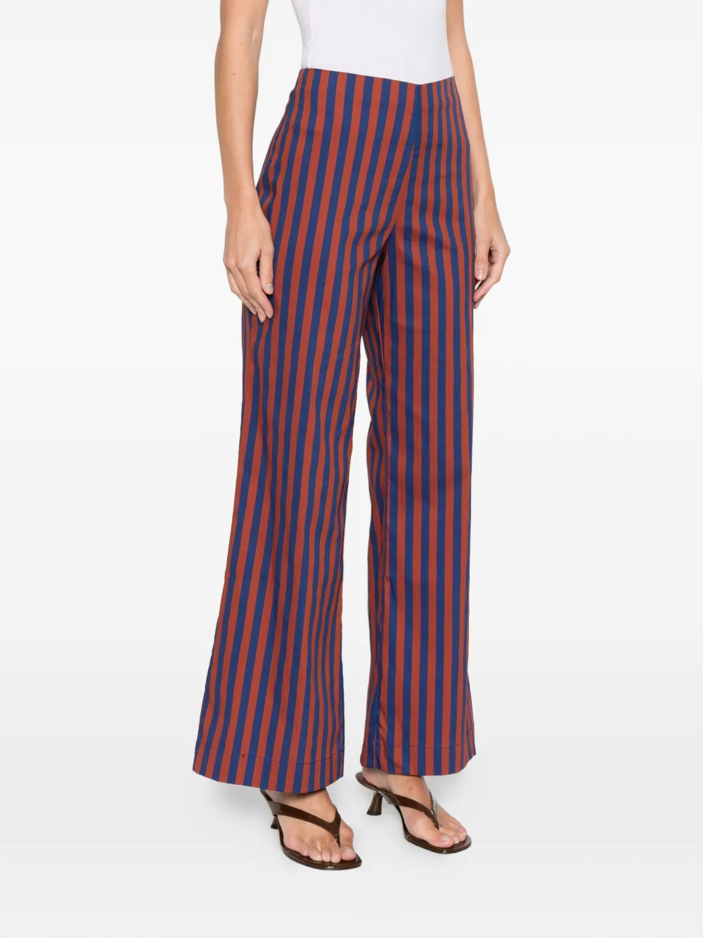 Simon Miller Pia Poplin Trousers In Burgundy
