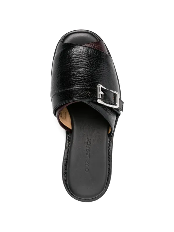 our legacy レザーサンダル OUR LEGACY Ginza バックル サンダル | ブラック | FARFETCH JP