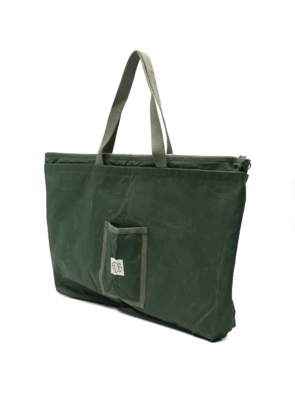BODE トートバッグ BODE Bolsa Tote De Algodão Encerada Com Zíper | Verde | FARFETCH BR