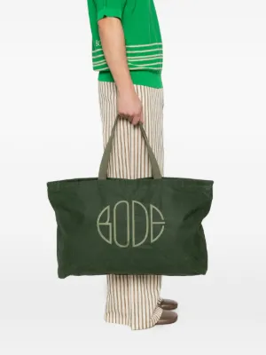 Bode トットバッグ Waxed Cotton Zip Tote – BODE