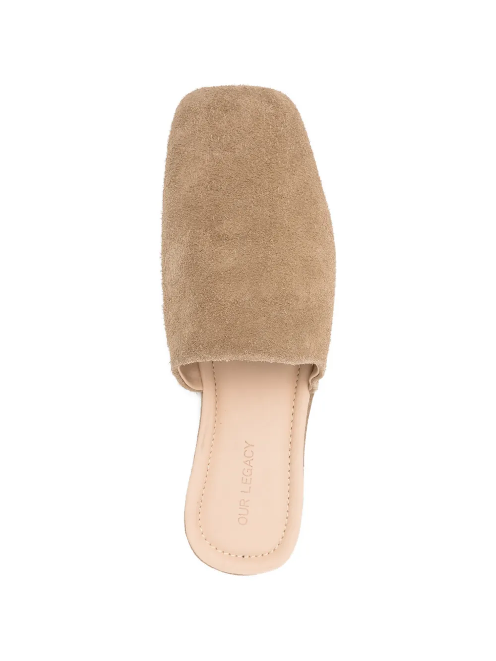 OUR LEGACY Cigar suède slippers Beige
