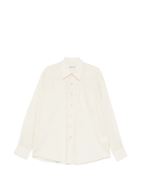 OUR LEGACY Above pinstriped shirt
