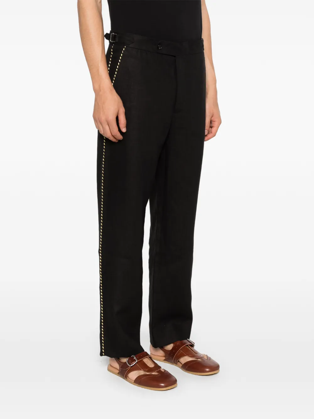  Bode Piping Trousers - Black 