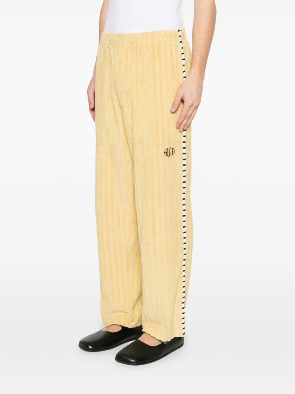  Bode Croquet Ground Track Pants - Yellow 
