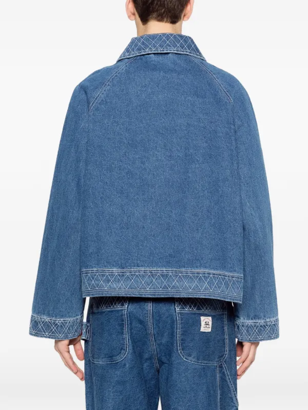 BODE エンブロイダリー デニムジャケット | ブルー | FARFETCH JP