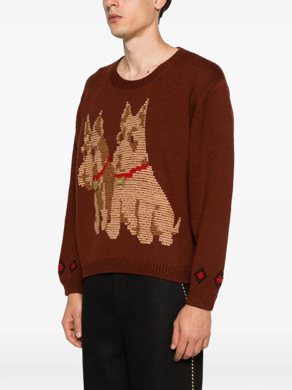  Bode Dog Sweater - Brown 