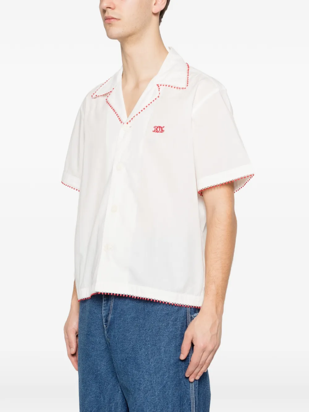  Bode Short-sleeve Shirt - White 