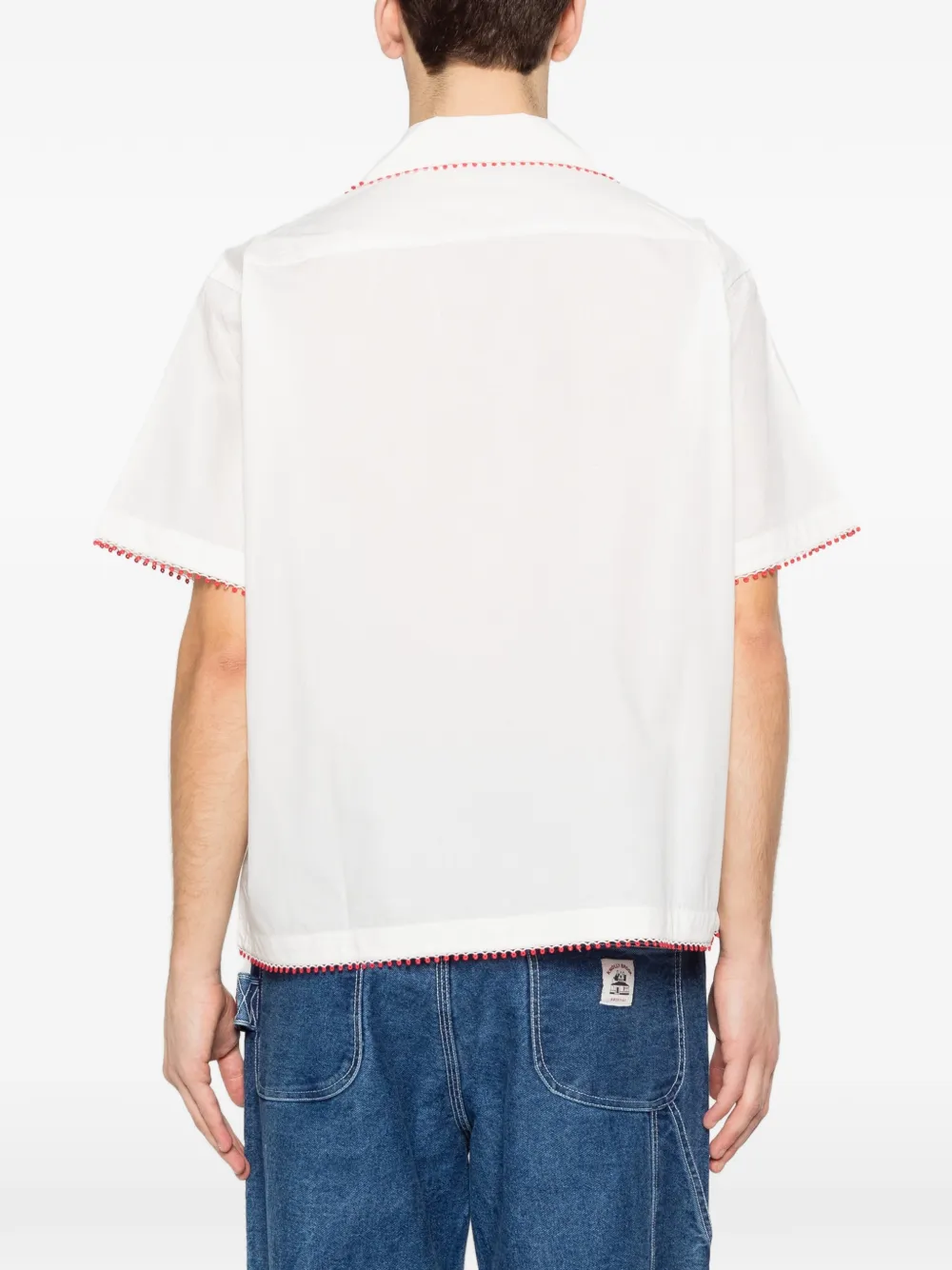 BODE overhemd met korte mouwen Wit