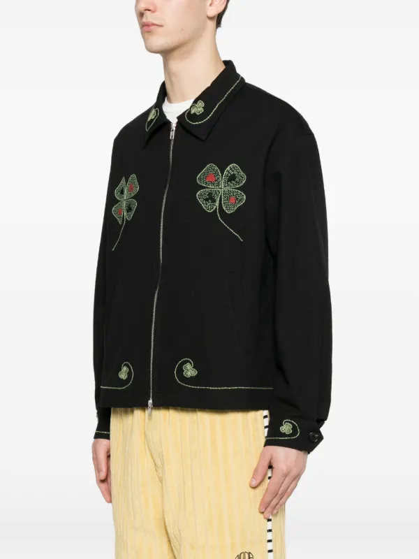 BODE Lucky Draw Embroidered Jacket | Black | FARFETCH