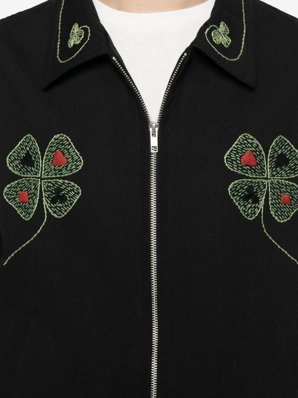 BODE Lucky Draw Embroidered Jacket | Black | FARFETCH