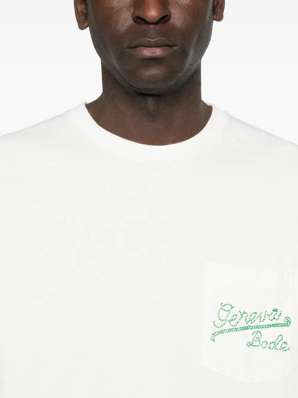 BODE Geneva T-shirt met kralenzak Wit