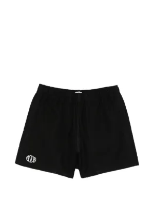 パンツ BODE NY ボーディー コットンロゴショートパンツ ブラック S/M